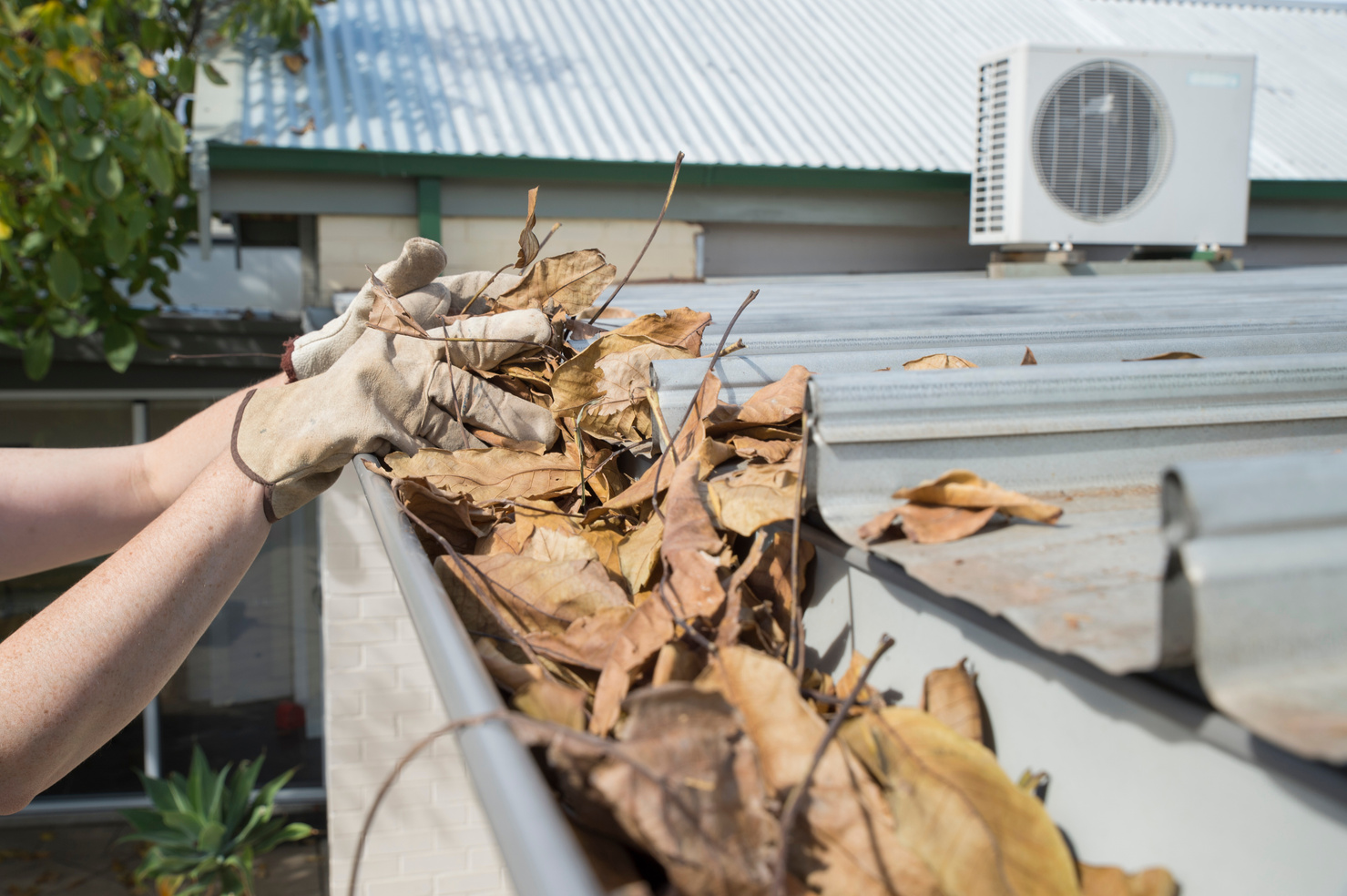 Cleaning gutters